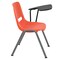 Flash Furniture Orange Ergonomic Shell Chair with Left Handed Flip-Up Tablet Arm RUT-EO1-OR-LTAB-GG - alternate 2